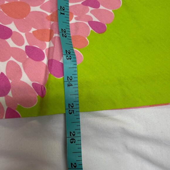 Lilly Pulitzer Vintage A-Line Skirt 14 Lime Green Pink Floral Lined - Picture 11 of 11